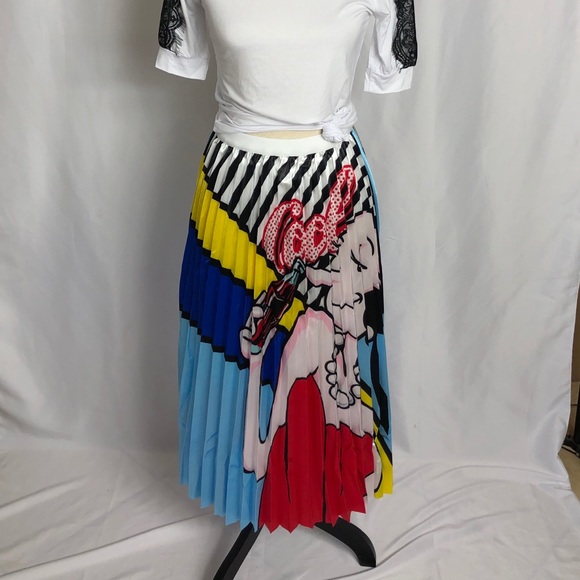 Colorful/Fun A-Line Skirt (Olive Oyl) NWOT - Picture 2 of 5